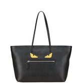 フェンディ バグズ モンスター ハンドバッグ トートバッグ 8BH185 ブラック イエロー レザー レディース FENDI 【中古】